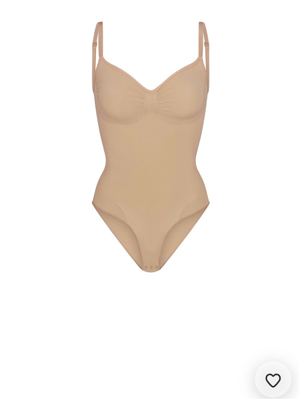 SKIMS Nude Sculpting Seamless brief Bodysuit with Adjustable Straps